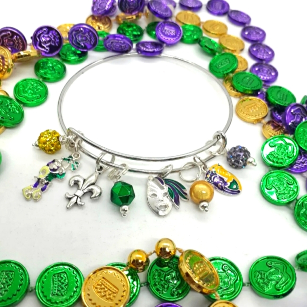 🎉💃🏽 Mardi Gras Expandable Bracelet